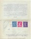 FRANCE ENTIER POSTAL CARTE LETTRE DOUBLE 30c VIOLET TYPE SEMEUSE - Pneumatici