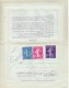 FRANCE ENTIER POSTAL CARTE LETTRE DOUBLE 30c VIOLET TYPE SEMEUSE - Pneumatici