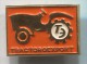 TRACTOROEXPORT - Tractor Combine Agricultural Mach. Russia Soviet Union, Vintage Pin Badge - Tractors