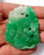 CINA (China): Superb Natural Undyed Apple Green Jadeite (jade) Pendant - Certified - Arte Orientale