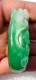 CINA (China): Superb Natural Undyed Apple Green Jadeite (jade) Pendant - Certified - Arte Orientale