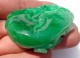 Delcampe - CINA (China): Superb Natural Undyed Apple Green Jadeite (jade) Pendant - Certified - Arte Orientale