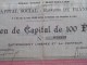 Les TRAMWAYS De KIEW - Val Halteren Notaire Bruxelles Action De 100 Francs  N° 078553 / 1905 ( Voir Photo Pour Detail )! - Bahnwesen & Tramways