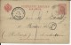 RUSSIE - 1889 - CARTE ENTIER POSTAL PARTIE REPONSE Mi P10A (COTE = 30 EUROS) Pour AMSTERDAM (HOLLANDE) Avec TAXE - Stamped Stationery