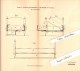 Original Patent - G. Abramowsky In Osterode / Ostróda I. Ostpreussen , 1883 , Bettgestell , Bett !!! - Ostpreussen