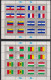 UNO New York 1980 MiNr.348-363 O Gest. 4 Kleinbogen  Flaggen Der UNO-Mitgliedsstaaten ( Dg67 ) - Usados