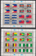 UNO New York 1982 MiNr.397-412 O Gest. 4 Kleinbogen  Flaggen Der UNO-Mietgliedsstaaten ( Dg 25 ) - Gebruikt