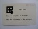 BELGIUM - Alcatel - Test Card For RTT In Black - 2 Or 3 Known - Extremely RARE - [3] Dienst & Test