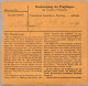 Luxemburg 1944-04-18 Luxemburg 1 Paketkarte Mit 50 RPf. E.F. - 1940-1944 Occupation Allemande