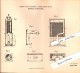 Original Patent - J.A. Suppiger In Hirslanden B. Zürich , 1892 , Beleuchtung Und Heizapparat !!! - Zürich