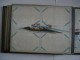 Early 1920´s Japanese Black Lacquer Silk Panel Handpainted Postcard Album - Non-classés