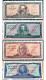 1, 5, 10 & 20 Pesos MUESTRA, 1986-87 Issue, Really Mint UNC Condition, CUBA - Cuba