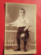 AVANT 1900 >>ENFANT  à La Mode Avec Son Jouet Ballon  Bel Habit Superbe !! PHOTO PHOTOGRAPHIE  TYPE CARTE DE VISITE - Album & Collezioni