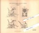 Original Patent - G.H. Kaltwasser In Oderfeld B. Barbis / Bad Lauterberg , 1893 , Schaukelstuhl !!! - Bad Lauterberg