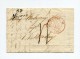 !!! CURSIVE DE MUGRON  ( LANDES ) SUR LETTRE DE 1832 POUR BORDEAUX - 1801-1848: Précurseurs XIX