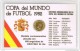 F-300  Medalla Copa Del Mundo Fútbol 1982, España  , Placada De Oro Fino  24 Kts, Conmemorativa - Autres & Non Classés