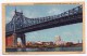 New York City, Queensborough Bridge And New York Hospital, 1948, Brown Bros N° 18, Scan Recto-verso - Ponts & Tunnels