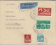 Schweiz Flugpost 1935-11-25 Küsnacht Brief Nach Paris 7 Mit AK Stempel - Premiers Vols