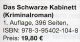 Helbig Krimi Das Schwarze Kabinett 2014 Neu ** 20€ Philatelistische Kriminalroman New Philatelic History Book Of Germany - Ed. Originali