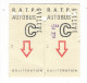 TICKET  AUTOBUS  R.A.T.P.  DOUBLE  ( N° 11 + 12 )  /  Vers  1970  ? - Europa