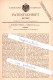 Original Patent - Wilhelm Winter In Limbach , Sachsen , 1894 , Federhalter !!! - Schreibgerät