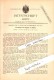 Original Patent - Samuel Fox In Deepcar B. Sheffield , 1884 , Machine For Annealing Wire !!! - Sheffield