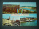 Austria: LINZ Donaustadt Am Alpenrand - Schiff "Budapest". Hauptplatz. Panorama. Wappen - Posted 1980s - Linz