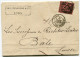 FRANCE LETTRE AFFRANCHIE AVEC UN N°91 OBLITERATION CACHET DEPART LYON 16 JUIL. 79 LES TERREAUX POUR LA SUISSE - 1877-1920: Période Semi Moderne