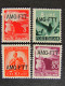 (C)ITALIA Trieste AMG-FTT-1949-50- "Democratica" 4 Val. MH* (descrizione) - Mint/hinged