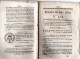 Bulletin Des Lois 324, Novembre 1819. Armée : Répartition Des Hommes De La Classe 1818 Selon Les Départements. - Décrets & Lois