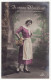 BEAUTIFUL SWISS VILLAGE PEASANT GIRL - Antique 1911 Tinted Real Photo Vintage Postcard RPPC ~SWITZERLAND [5743] - Europa