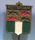 ROTTERDAM - Holland Netherlands, Blason, Coat Of Arms, Vintage Pin Badge - Cities