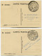 ALGERIE CARTES MAXIMUM DES N°300/301 AU PROFIT DES OEUVRES DE LA CROIX-ROUGE OBLITERATION 1er JOUR ALGER 15.XI.1952 - Cartes-maximum
