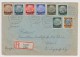 1939 Multifranked  Registered Cover Germany Post In Poland. Deutsche Post OSTEN. Tarnow. Letter Inside. (G18c003) - Gouvernement Général