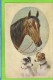 CHIENS  & CHEVAUX - SUPERBE ILLUSTRATION SIGNÉE: C. REICHERT -  ENV. 1910-T.S.N. Serie 1871 - Andere & Zonder Classificatie