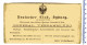 Entier Postal New South Wales Illustré - Repiquage "deutscher Club Sydney" 1892 - Briefe U. Dokumente