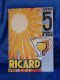 Plaque Métal "RICARD" 5 Volumes D´eau. - Tin Signs (after1960)