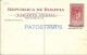 3316 BOLIVIA BENI TRINIDAD CANOA INDIA EN EL RIO POSTAL STATIONERY POSTCARD - Bolivië