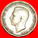 * WARTIME (1939-1945): UNITED KINGDOM★3 PENCE 1944 GEORGE VI (1937-1952)! INTERESTING TYPE! LOW START★NO RESERVE! - F. 3 Pence