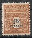 Delcampe - France 1945 Y&T Nos 702** à 711** (10 Timbres) Arc De Triomphe - 1944-45 Triomfboog