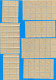 Fragments De Feuilles - 86 Timbres Mercure 487 - 1 F Sur 2 F 50 Cts - Feuilles Complètes