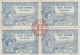 RARE: BLOC DE 4 TICKETS D'ENTREE A L'EXPOSITION UNIVERSELLE DE 1900 - 1  FRANC - Eintrittskarten