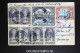USA Zeppelin LZ127 Picture Postcard Chicago 1928 Violet Cancel On Mixed Stamps. Via Friedrichshafen To Goslar - 1c. 1918-1940 Lettres