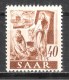 Sarre ( Saar ) Variété Du N° 208 Neuf ** Michel 218 III - Unused Stamps