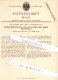 Original Patent - Dr. Eugen Müller In Inowrazlaw / Inowroclaw , 1882 , Befestigung Von Eisenbahnschienen  !!! - Westpreussen