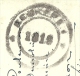 Drukwerkbandje (manchon - Imprime)  Met Dubbelringstempel EECKEREN 1 Van 1919 - Fortune Cancels (1919)