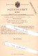 Original Patent - August Kuhtz In Wittenberge A. D. Elbe , 1882 , Dintenlöschwalze , Tintenlöscher !!! - Wittenberge