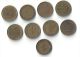 Monnaie Allemagne, 10 Pfennig Lot De 9 Pièces - 10 Pfennig