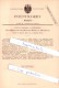 Original Patent - G. Kamossa In Insterburg / Tschernjachowsk , 1883 ,  Festhalten Der Wirbel An Pianofortes !!! - Ostpreussen