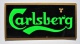 Bière CARLSBERG - Ancien Carton De Bistrot Partiellement En FEUTRINE Noire - Enseignes